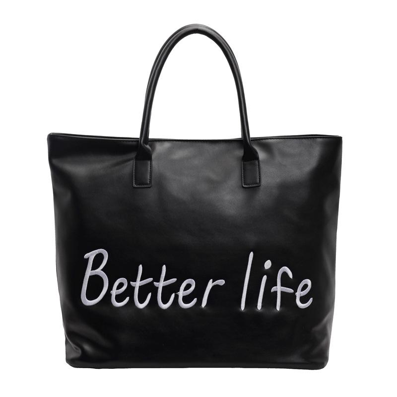 

Сумка подмышкой Temperament sense для женщин 2024 года, новая сумка для путешествий на работу и учебы Ruiying, вместительная, сумка через плечо чёрный