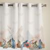 Bedroom Kitchen Curtain Autumn Flower Feather Butterfly Window Curtains Curtains for Living Room Decorative Items
