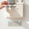 Wall-Mounted Kitchen Chopstick & Spoon Holder with Draining Basket