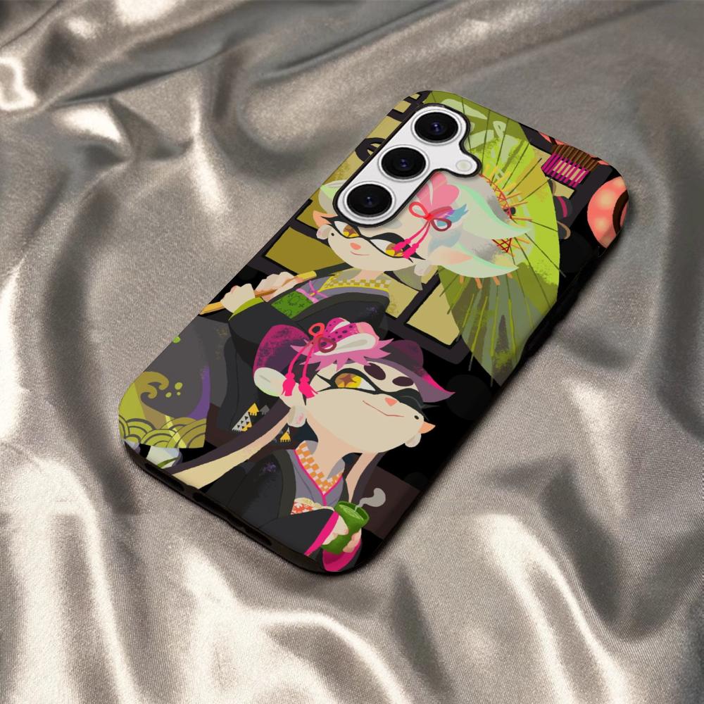 

Game Splatoon 3 Phone Case For Samsung S25 S24 S23 S22 S21 Plus Ultra A56 A36 A26 A16 Glossy HD Hard PC Cover SamsungS25