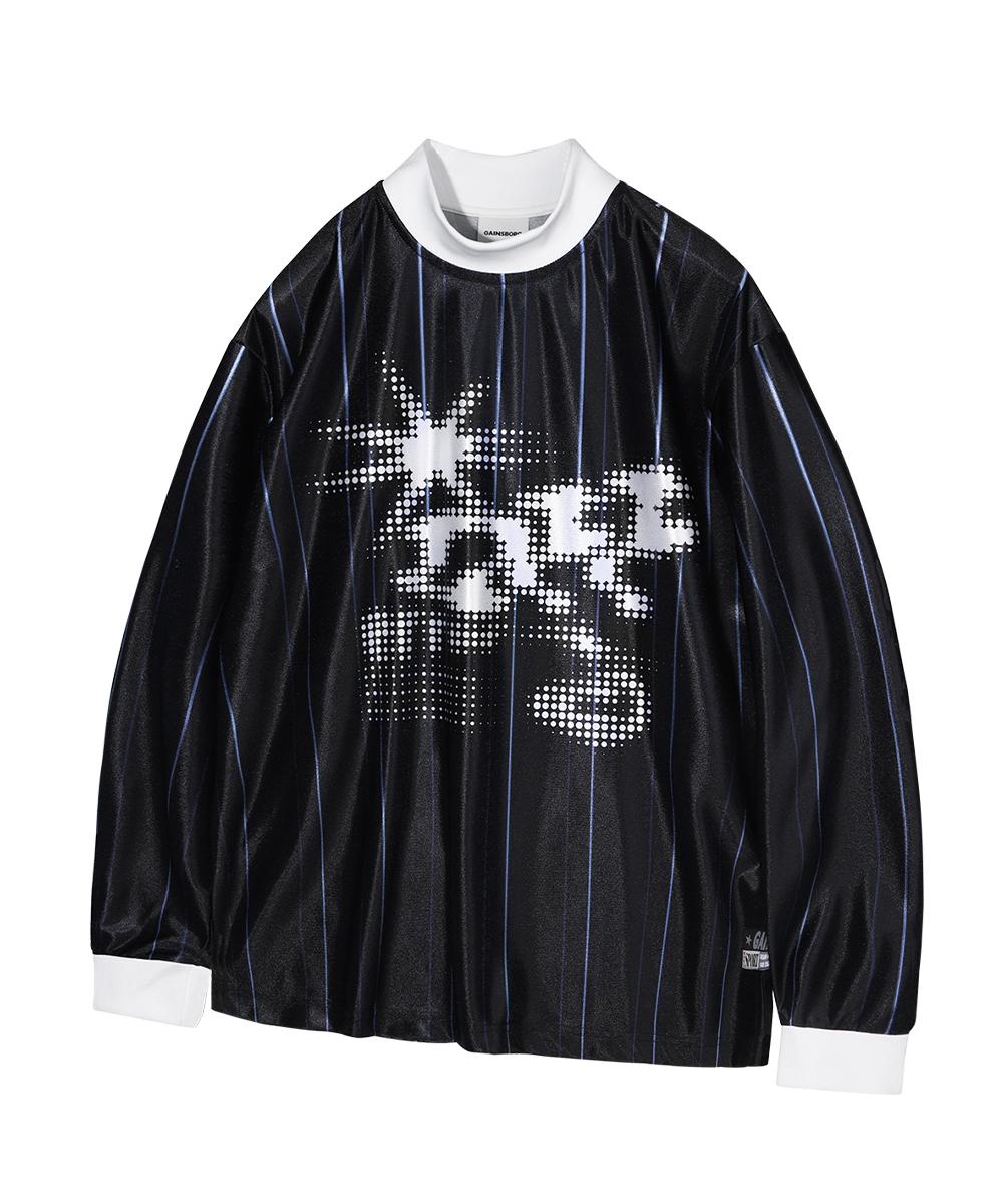 Gainsboro Off-Error Mock Neck Long Sleeve Jersey_Stripe Stripe/M