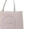 Tory Burch Ella Classic Embossed Logo Leather Tote Bag Shopping Bag Shoulder Handbag Small Women Tote Heather-Purple 145612-504