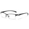 Half Frame Photochromic Glasses for Men Trendy Fashion Color Changing Eyeglasses Unisex Sunglasses