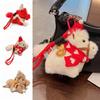 Scarf Plush Pony Pendant Creative Cartoon Horse Doll Pendant Plush Horse Keychain  Festive Decor