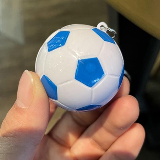 Keychain Pendant Metal Chain Buckle Football Shape Key Chain Football Fans Backpack Key Ring Accessory