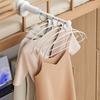 Folding Clothes Hanger Rack with Adjustable Length Designs for Easy Installion Travel and Home Storage Solution