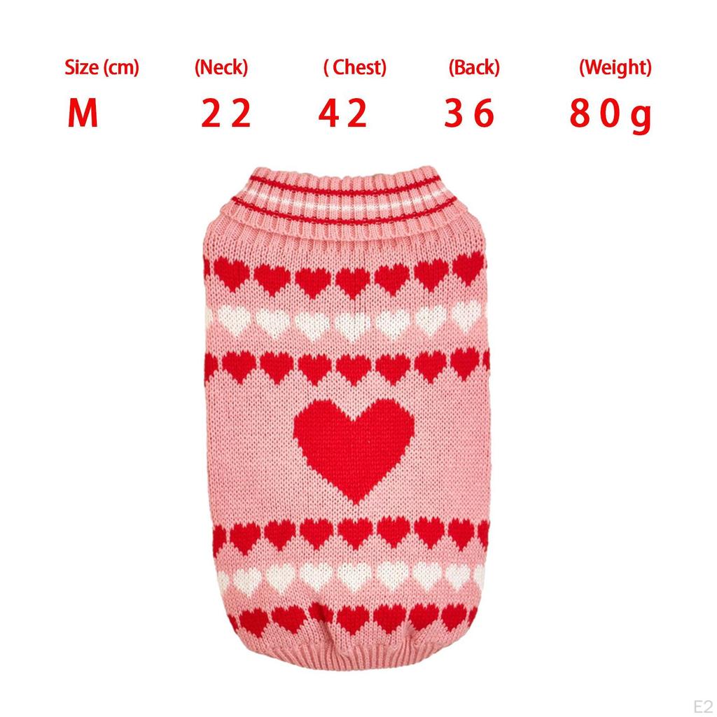Gemütliche Valentinstags-Pullover für Hunde - Warme und stylische Strickware für Haustiere