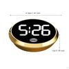Car Dashboard Time Display Electronic Clock for Vehicles Touch Activated Round Accessory