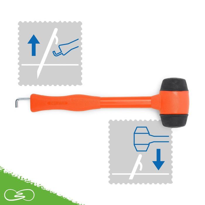 Accessoire de tente - MOSCATELLI - D252-O - Maillet avec arrache-piquets - Ergonomique - Résistant