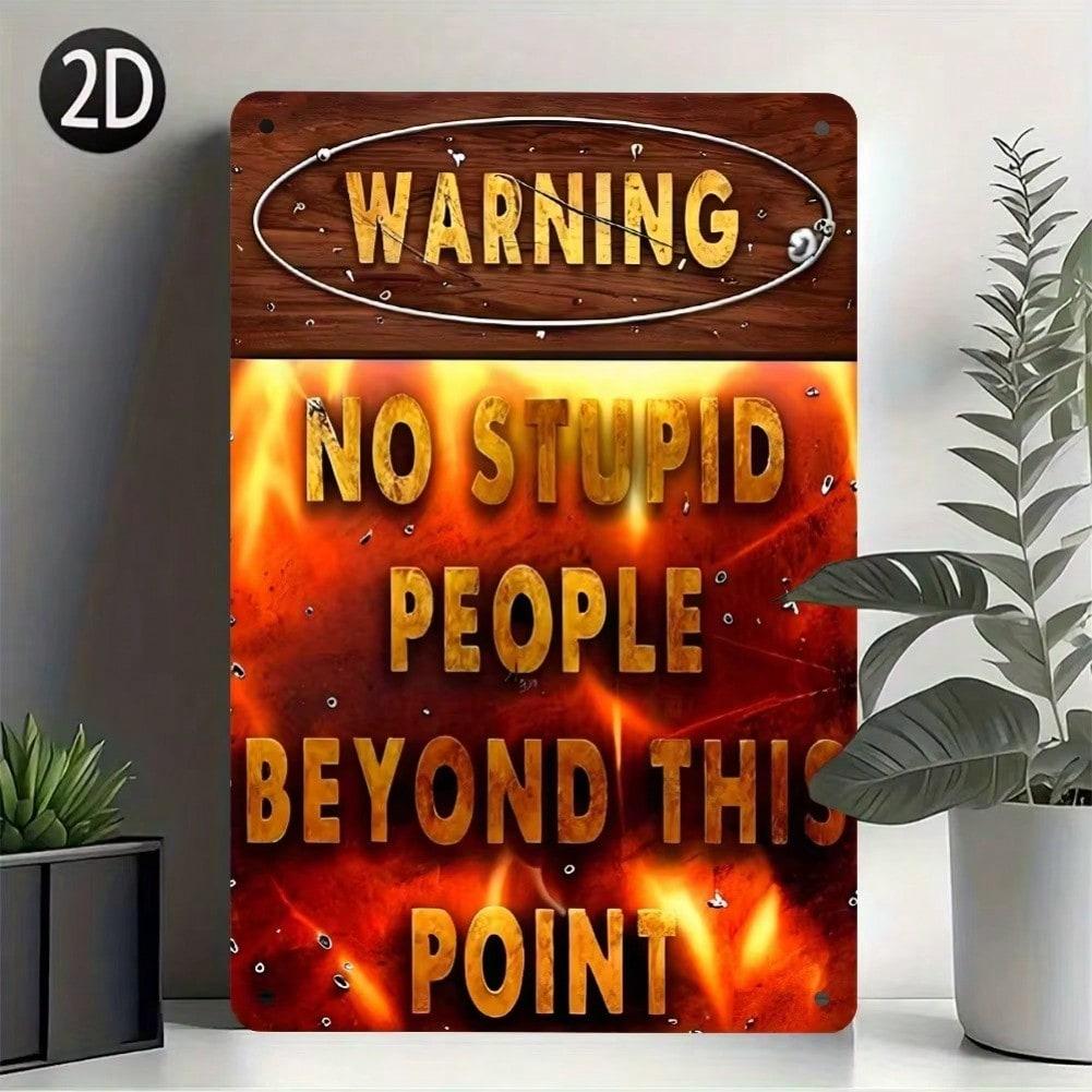 Funny Vintage Metal Sign Wall Decor - Humorous Aluminum Hanging Art for Home Cafe Garage, Thanksgiving Gift