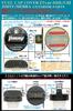 Type 50J2 CB Jimny Carbon Fiber Fuel Filler Cap Cover Glass Fuel Lid Door Set with New Jimny Sierra BG BRAGA & Emblem,
