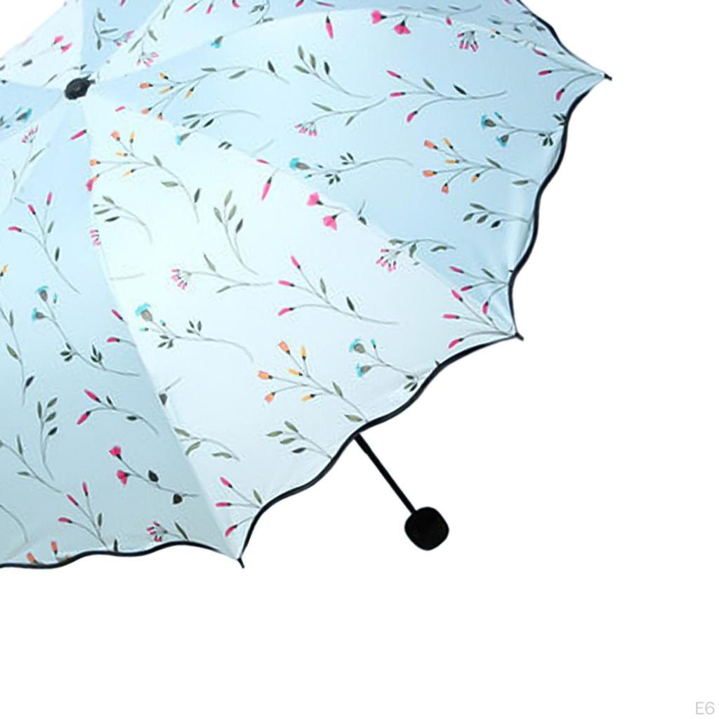 Foldable Umbrella Travel for Men Women Rainproof Rain Sun Purse
