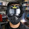 Auto Darkening Auto Darkening Welding Helmet Split Type Equipped with Headlights Welder Protector Helmet Adjustable Band