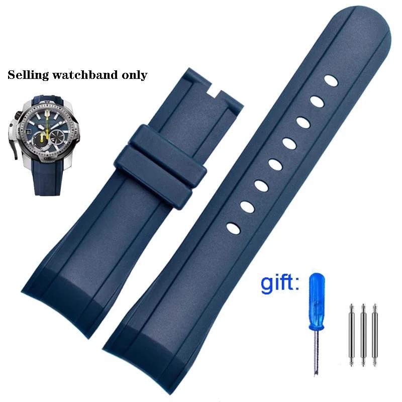 Watch Band For Graham Reeftiger Racing Timing Series Excellent Quality Silicone Soft Waterproof Breathable Watchband 24mm