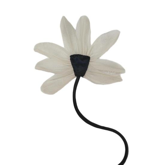 Stoff Lotus Applikation Lotusblumen Dekoration mit langem Band Aufnäher Blumen Verzierung