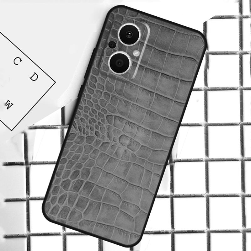 Crocodile Pattern Print Phone Case For OPPO Reno 8T 7 8 Lite 14F 14 13 12 11 F 10 Pro OPPO Find X8 X6 X5 Pro Cover