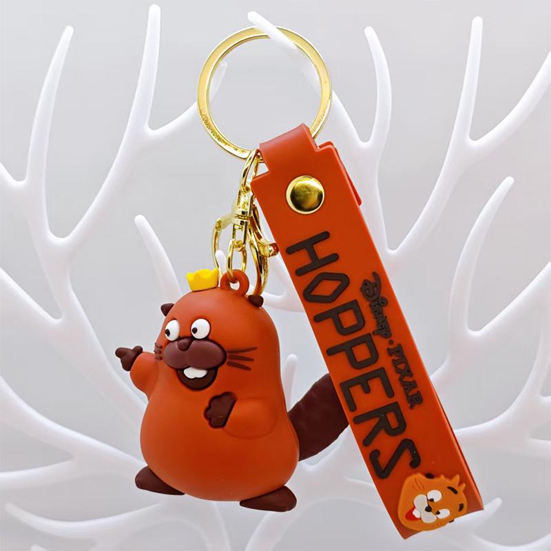 Portachiavi Anime Castoro Mabel Lucertola Tom Cosplay Ciondolo Borsa Portachiavi Halloween Carnevale Portachiavi Regali di Natale Per Bambini Adulti Regalo di Compleanno per Bambini