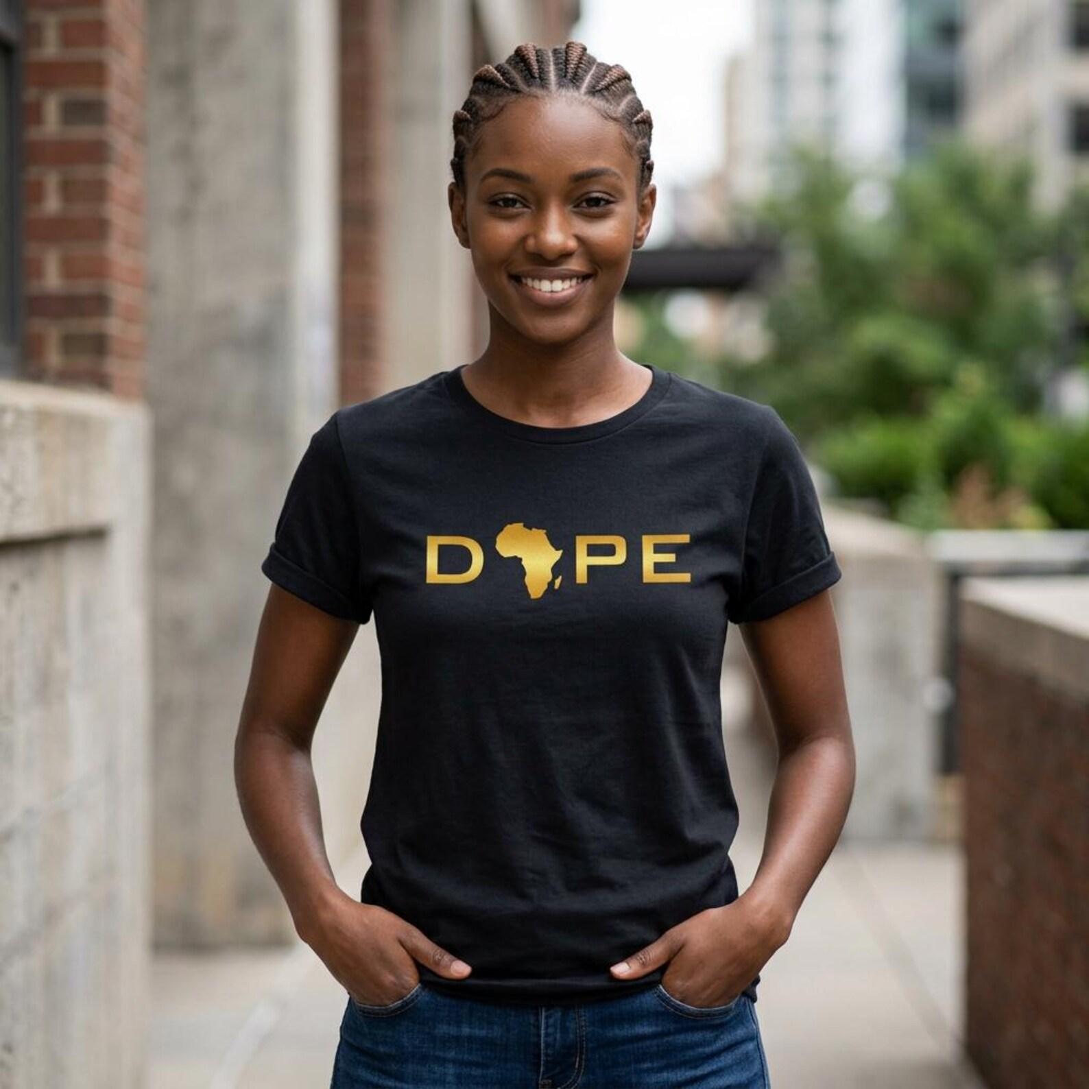 DOPE Africa Gold Graphic Tee M