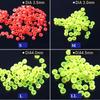 100pcs Half Round Stopper Beads for Sea Fishing Bead Set Shock Absorbe for Rock Lure Saltwater Line Protection  Floating Tackle 260319