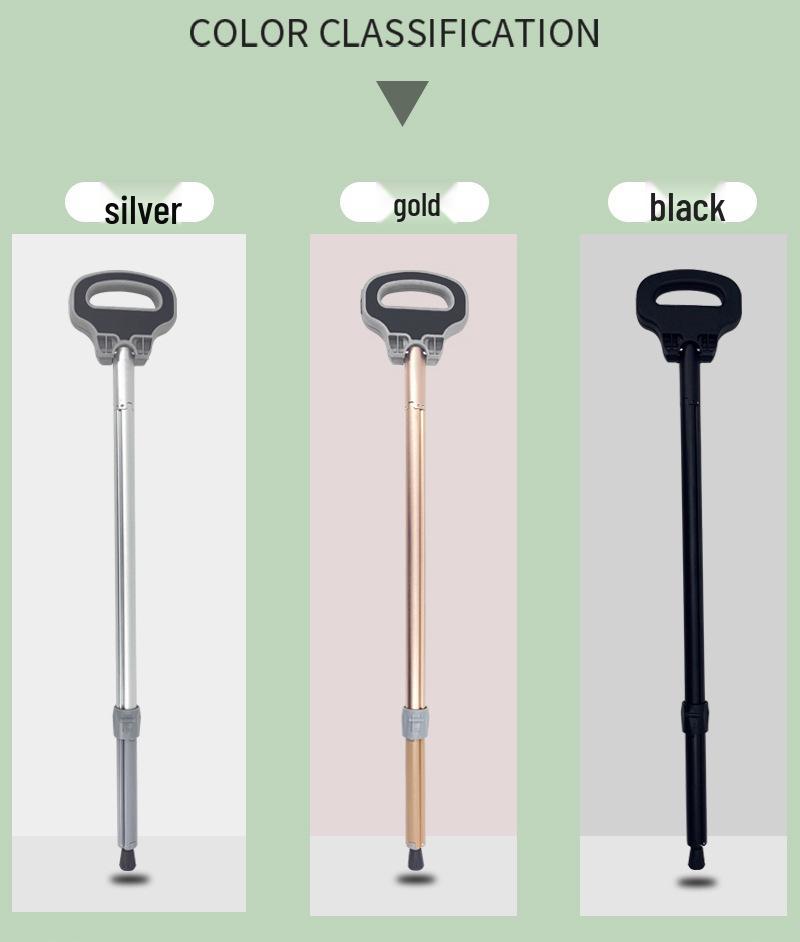 Compact Aluminum Trekking Pole: Outdoor Foldable, Multi-Functional, for Climbing and Hiking.