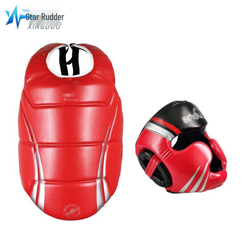Martial Arts Combat Training Protective Gear Set Red