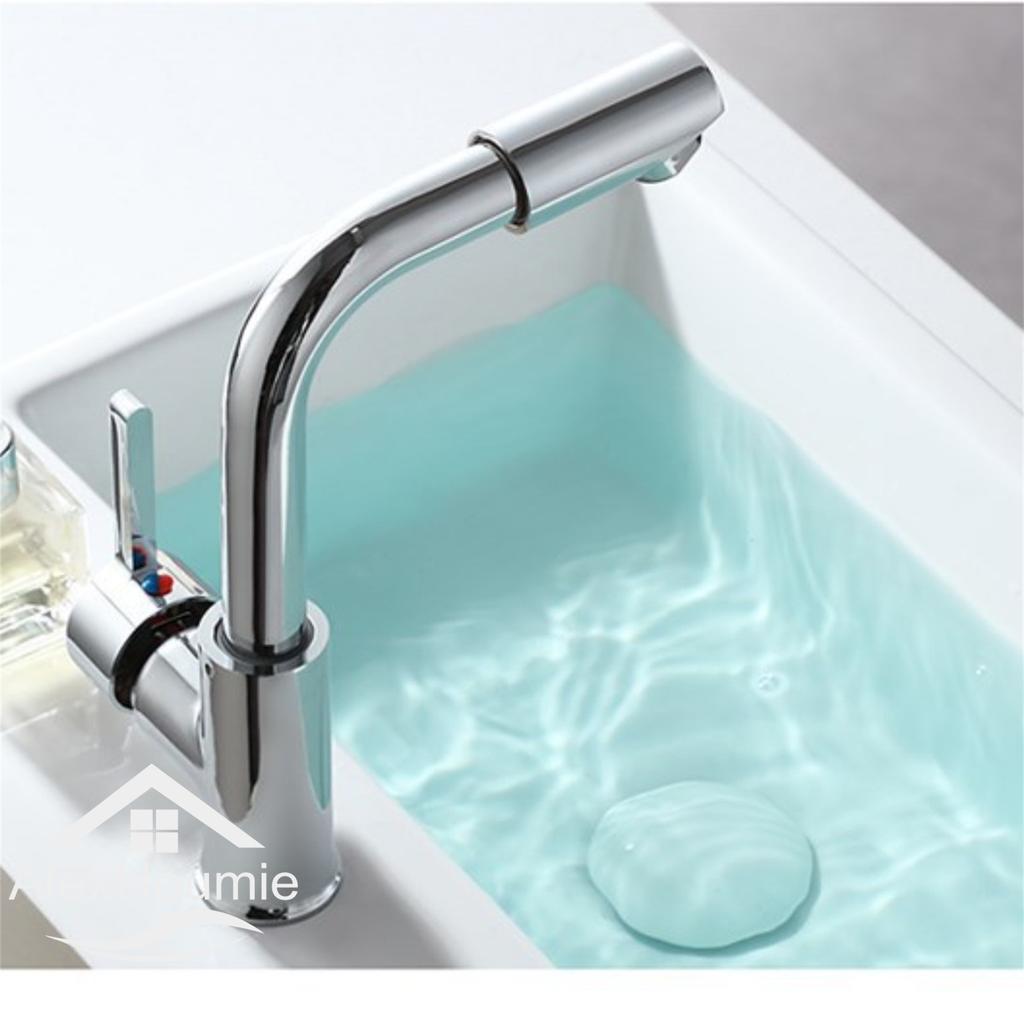Cold and Hot Water Faucet In Bathroom New Type Washbasin Faucet Sink Faucet Singel Handel Single Hole Deck Mounted Chrome