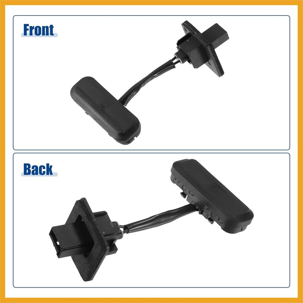 Rear Trunk Lid Tailgate Lock Release Handle Opening Button Switch for Buick Regal 2011-2016 No.1241457/13422268 - Pack of 1 Black Replacement