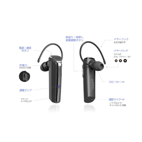 Kashimura Wireless Earphone Microphone, Stamina & Loud Volume, BL-128