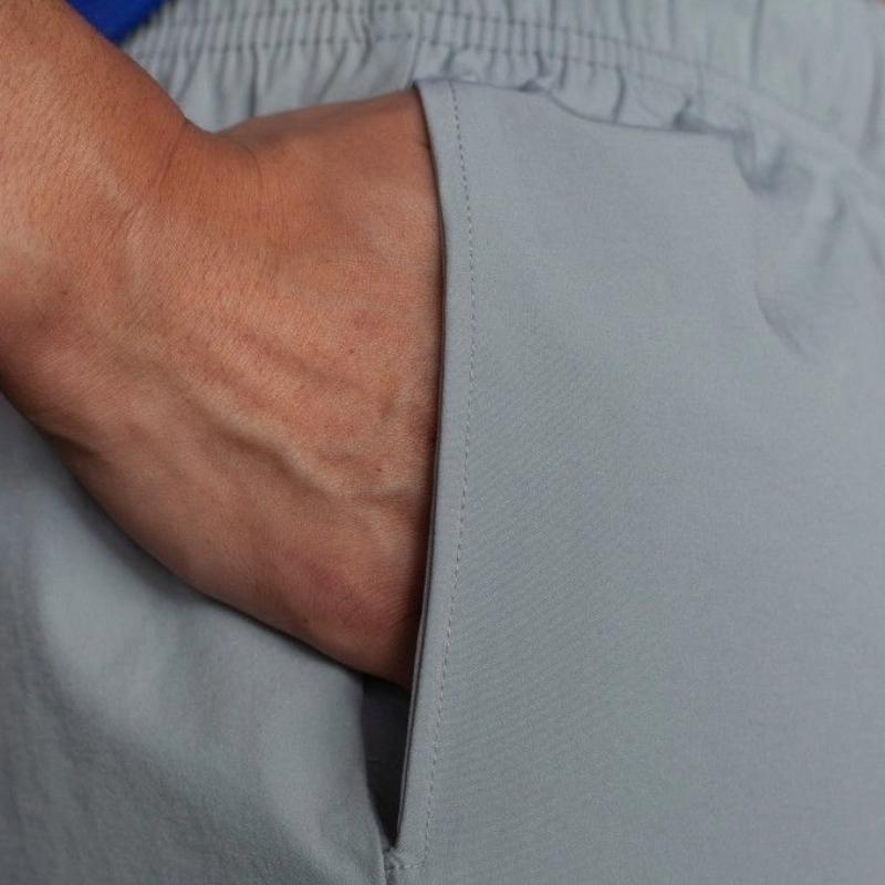 New Men's Solid Color Sports Shorts Casual Breathable Comfortable Elastic Waist Versatile Shorts