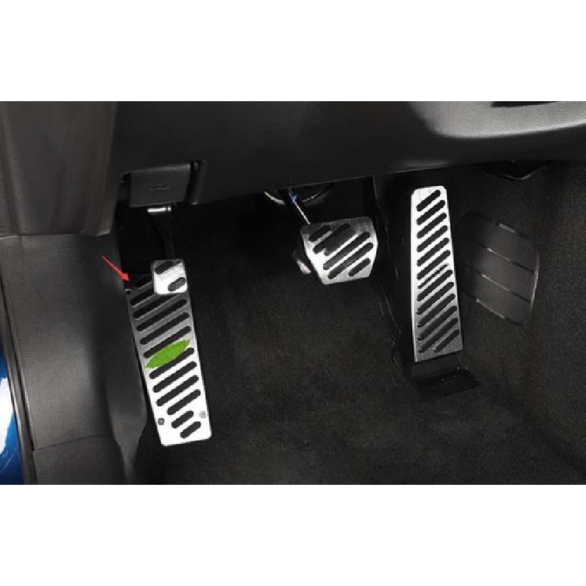 For Infiniti Q70 2014-2019 Silver Aluminum Put Feet Pad Pedal Cover Trim 1PCS