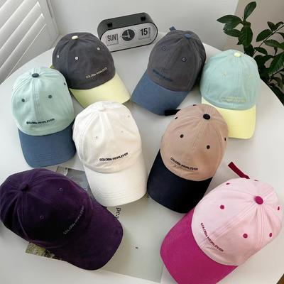 New Soft Top Embroidered Letters Baseball Hat for Women Traveling Versatile Couples Same Baseball Hat for Men