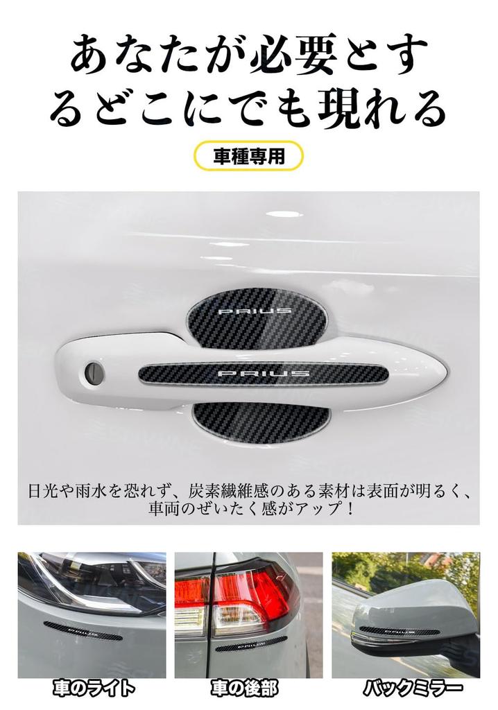 SUVVNE Door Handle Protector for Prius 60 Series Car Parts