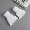 Women Girls Fake Flare Sleeves Mesh Pleated False Cuffs Sweater Blouse Wrist Arm Cover Gloves Warmers Accessories