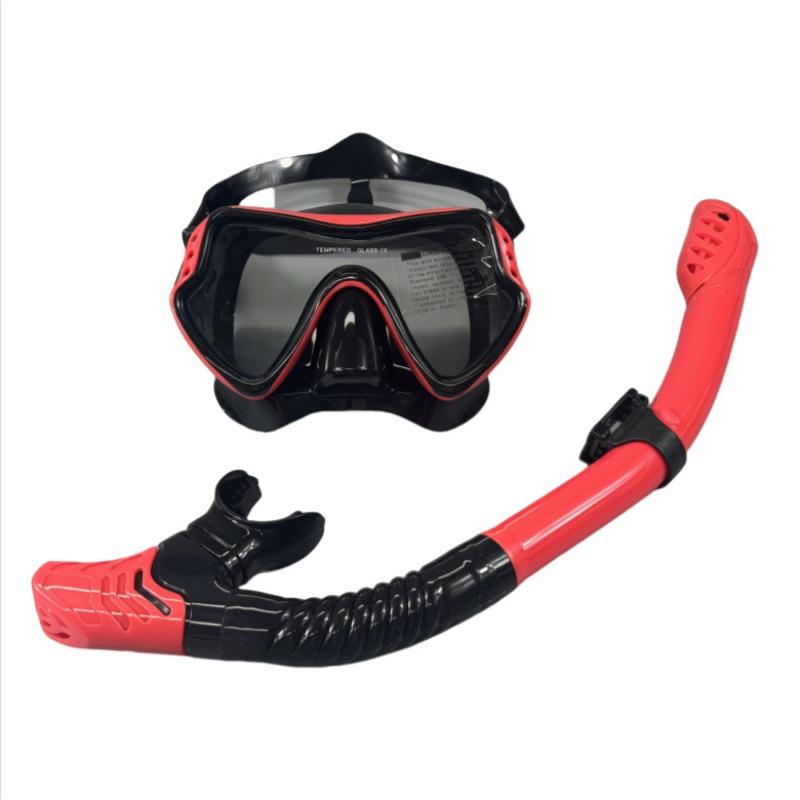 Schwimmmaske Schnorchel Brillen Set Tauchausrüstung Schnorcheln Sportartikel Erwachsene Vollständig Trockene Brillen