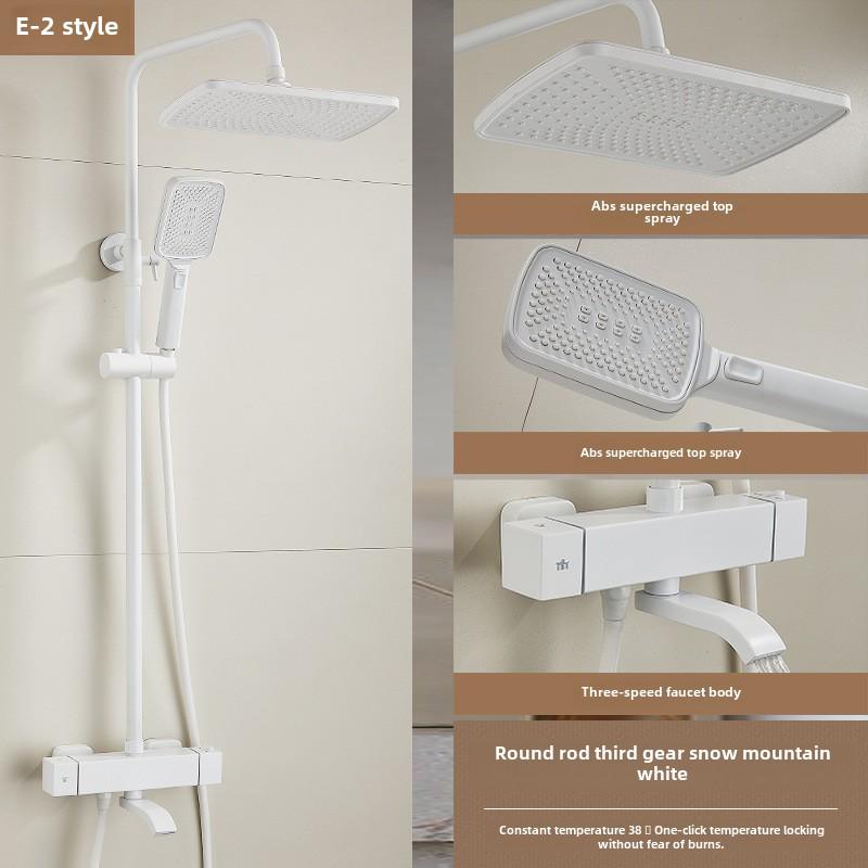 Thermostatic Shower Set with One-Touch Temp Lock & Boost Shower Head