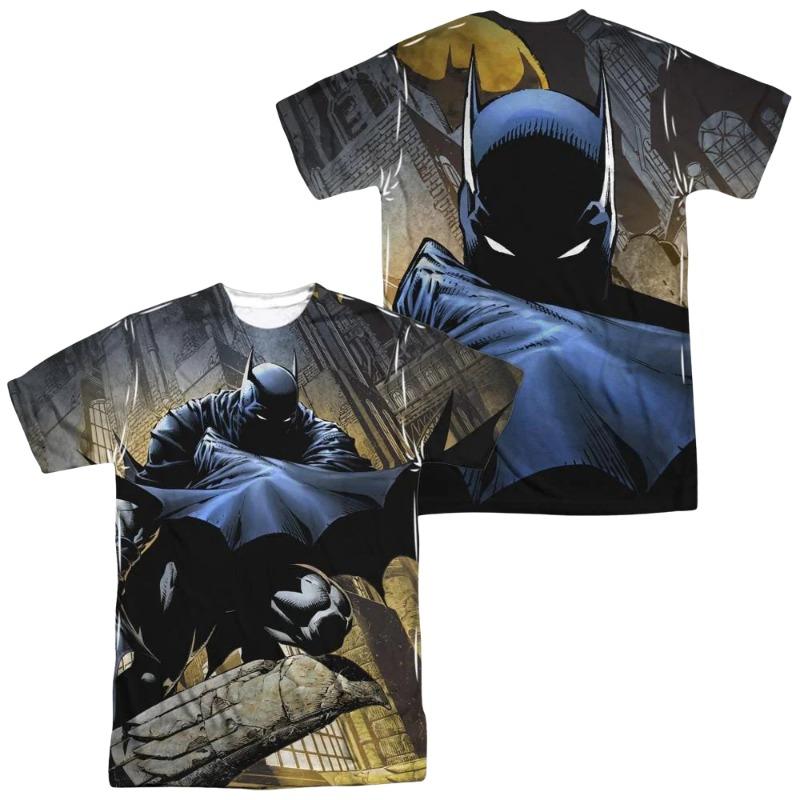

2026 New Superhero Batman Theme 3d Printed T-Shirt Anime Batman In Shadow Boys T Shirt Summer Fashion Kids Adults Tops Clothing XXS