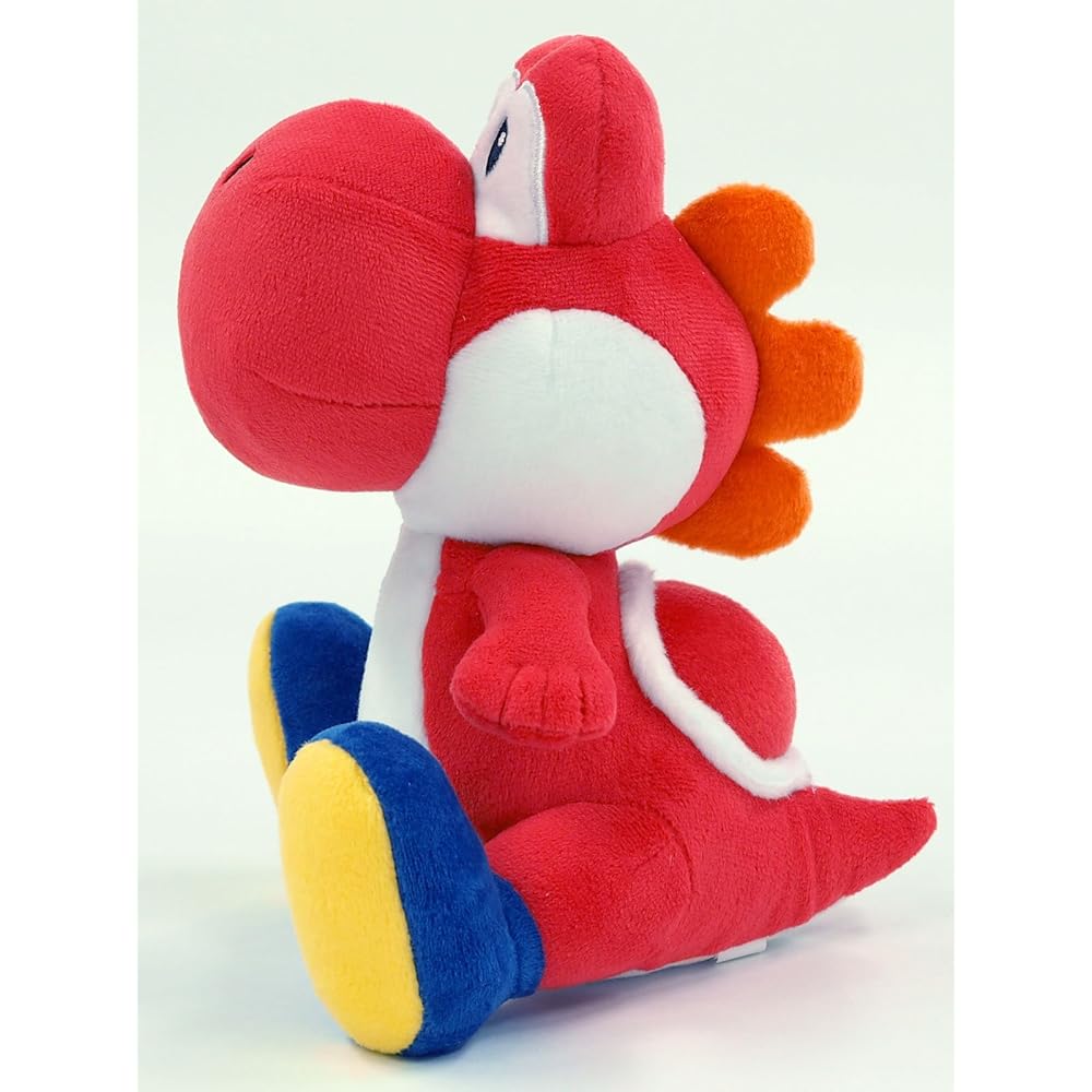 San-ei Trading Super Mario All Star Collection Red Yoshi Plush Toy 20cm Height