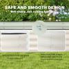 Galvanized Raised Garden Bed Kit Outdoor Metal Planter Box for Backyard Gardening Planting Vegetables and Patio 70.8x23.6x11.8