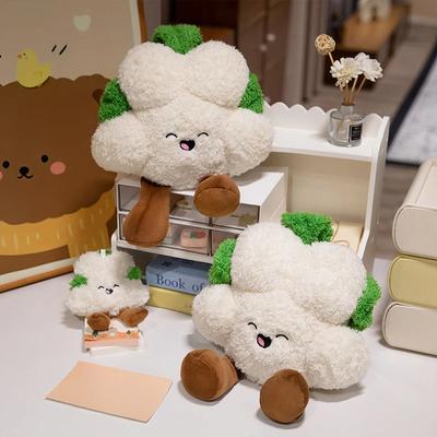 Cauliflower Doll Comfort Cute Stuffed Plush Toy Farm Vegetable Soft Plush Toys Super Soft Cauliflower  Plush Pendant Sooth Gift
