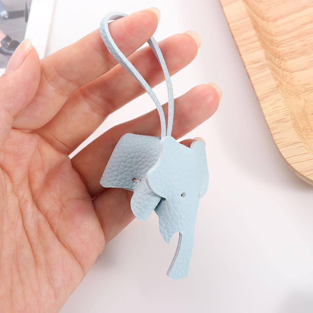 Cute Elephant Keychain Pendant Soft Car Key Chain Accessories  Bag Hanging Accessories