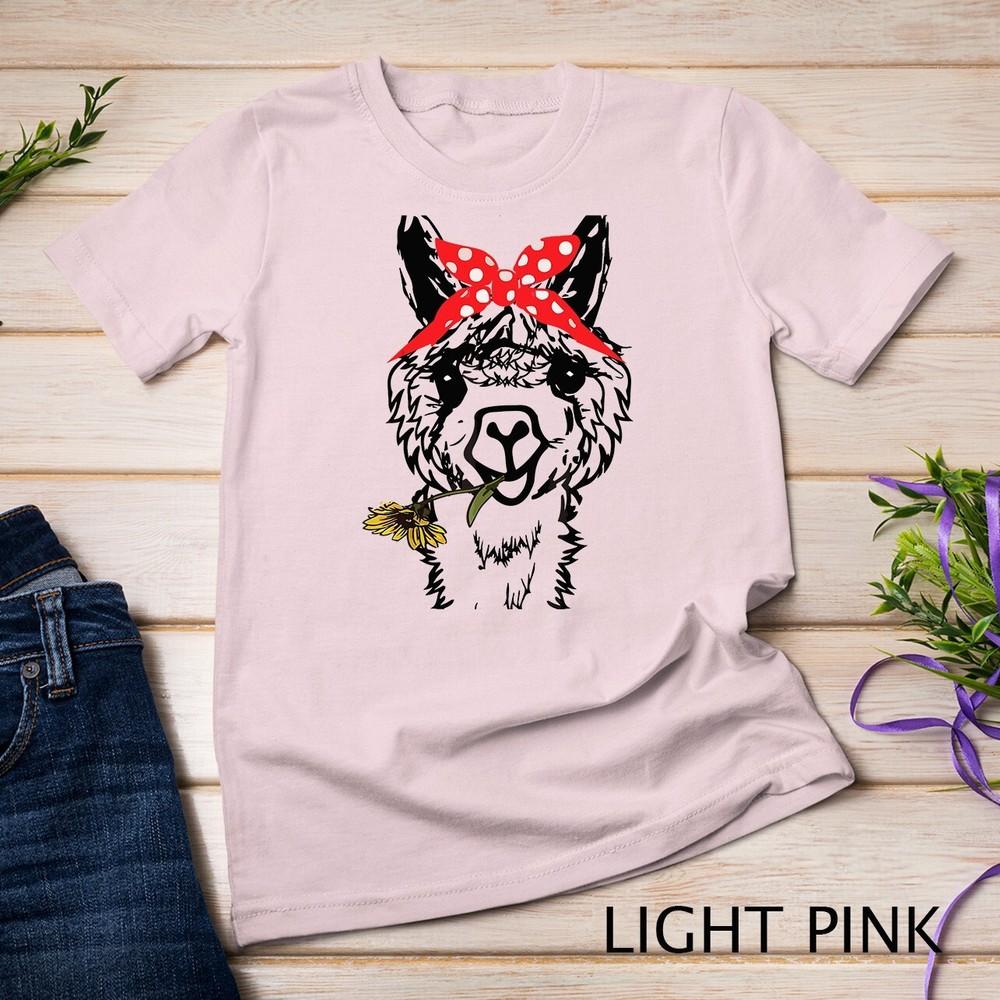 

Women s Llama Bandana - Alpaca Llama Animal Graphics Unisex T-shirt 3XL