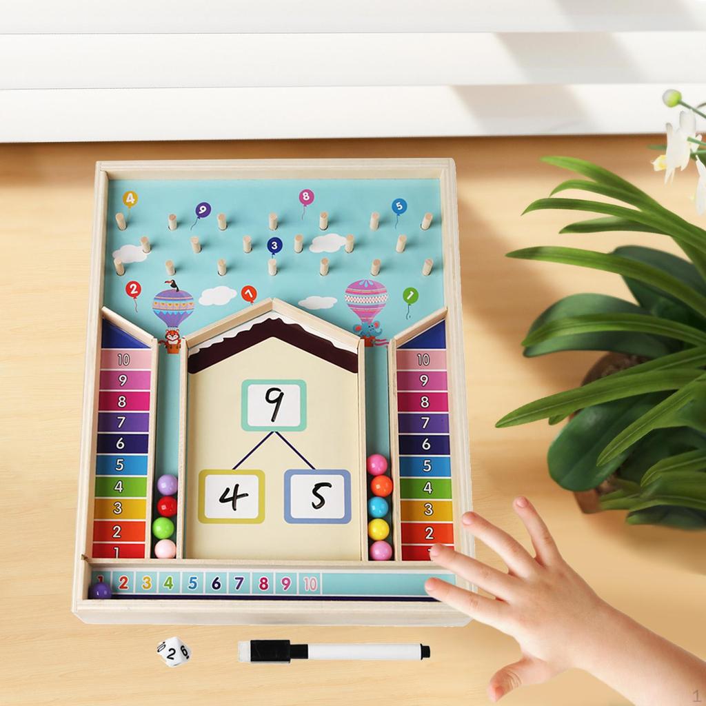 Kid Math Learning Toys Educational Wooden Board for Children Preschool Girls