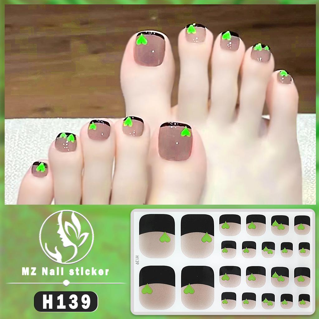 H New Nail Sticker 3D Diamond Nail Sticker Waterproof Long-lasting White Nail Sticker