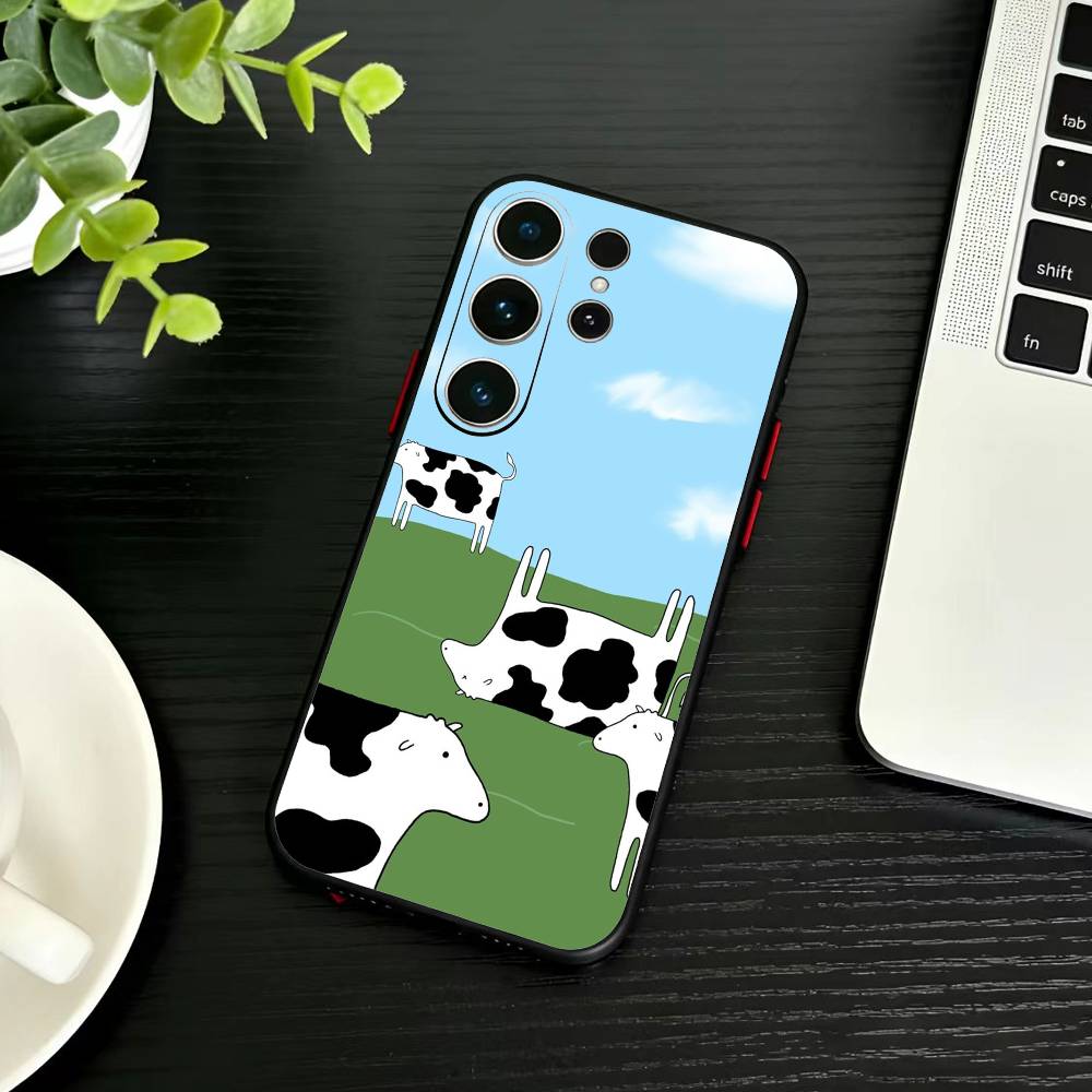 Funny animals Phone Case For Samsung S26,S25,S24,S23,S22,S21,S20,Ultra,Plus,FE Black Soft Cover