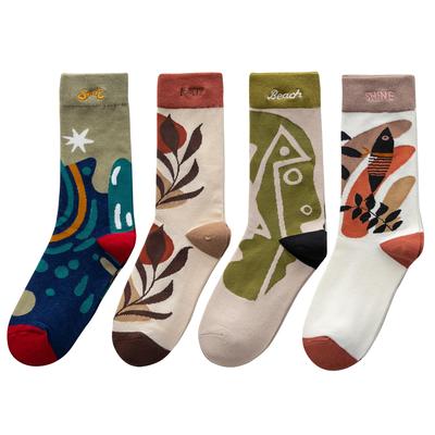 Hohe Schaftlänge Knöchel Paar Set A [ETSMON] Socken, Damensocken, Länge, Unisex, Einzigartig, Niedlich, Stilvoll, Weihnachten, Halloween, Passend, Baumwolle,