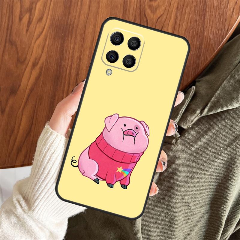 Cute PINK Kawai Pig Case For Samsung Galaxy M11 M21 M31 M35 M12 M13 M14 M15 M16 M36 M56 M53 M32 M52 M55 M34 M54