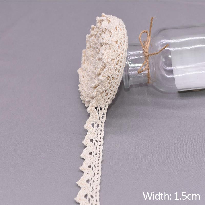 5/10Yards White Cotton Embroidered Lace Trim Ribbons Fabric DIY Handmade Craft Clothes Sewing Accessories Supplies