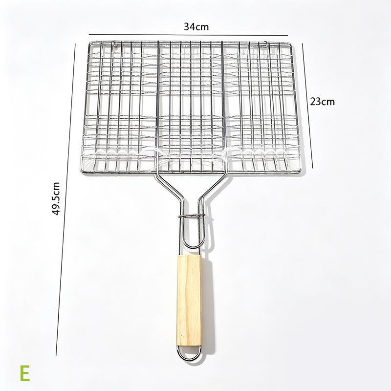 1Pcs Grill Basket Stainless Steel Grill Baskets Foroutdoor Grill |Grill Accessoriesforoutdoorgrill Campfirecooking Equipment
