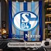 TapestrySchalke 04 FC Custom Name Text Personalized Wall Hanging Tapestry Home Wall Decor