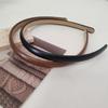 2pc Fashion PU Solid Bezel Headwear Women Headband Girls Vintage Hair Bands Hairband Hoop for Holiday Party Hair Accessories